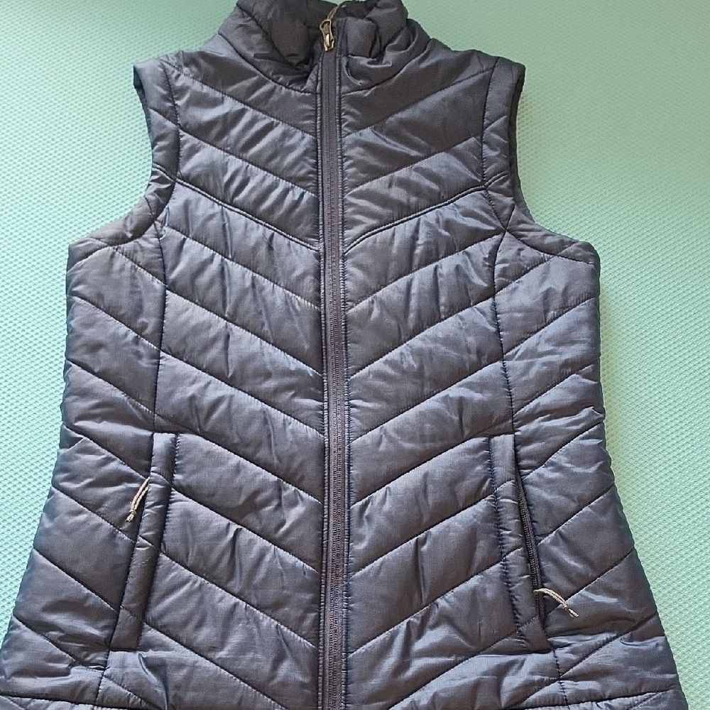 Women's Blue Quilted Vest